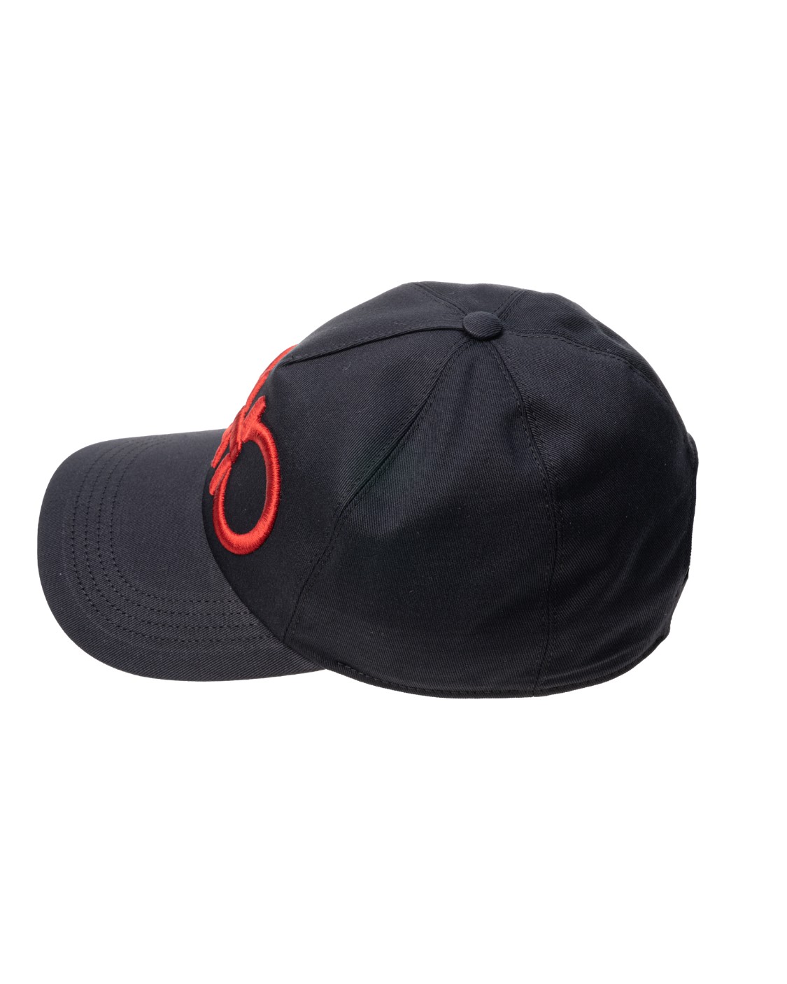 shop SALVATORE FERRAGAMO  Cappello: Salvatore Ferragamo cappello da baseball Gancini.
Logo in rilievo.
Composizione: 100% cotone.
Made in Italy.. 560024 CAPGANDOUBL-001751007NERO/ROSSO number 272174